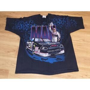 Vtg Rare Nascar Dale Earnhardt “The Man” All Over Print T Shirt Fits Large XXL